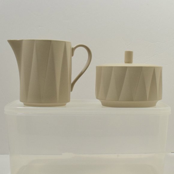 kate spade Other - Kate Spade Lenox Castle Peak Creamer & Sugar Bowl & Lid New Neutral Hazelnut
